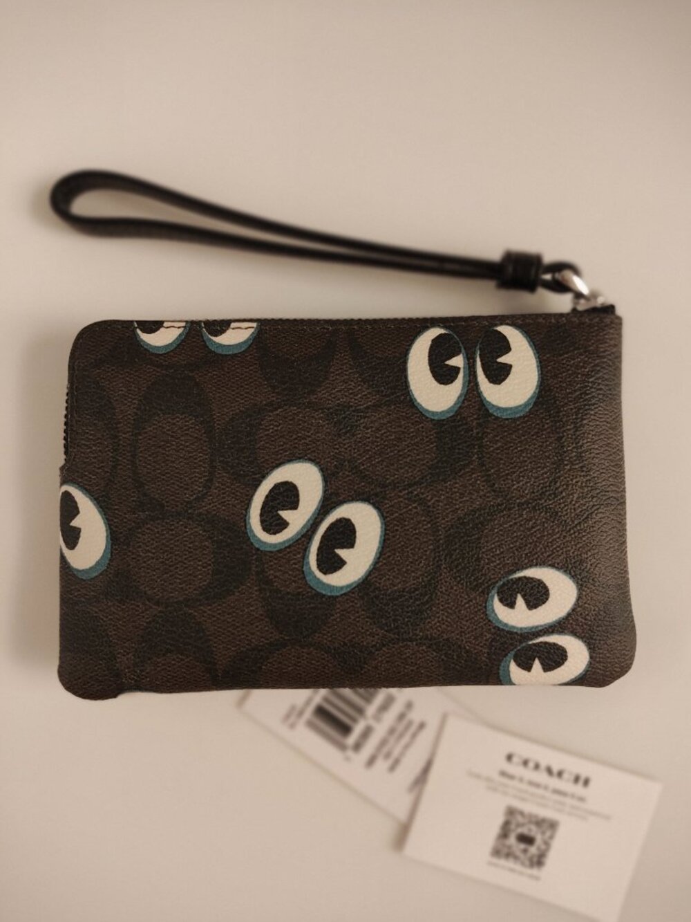 Coach Halloween Spooky Eyes Wristlet - Picture 3 of 5